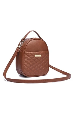 Luli Bebé Monaco Faux Leather Snack Bag in Caramel Brown at Nordstrom