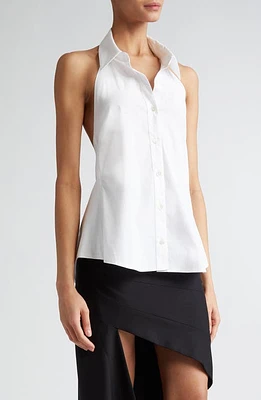 MONSE Deconstructed Button-Up Shirt Ivory at Nordstrom,