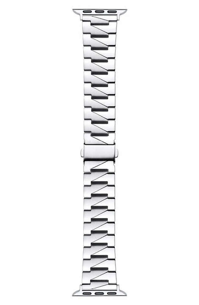 The Posh Tech Stainless Steel Apple Watch Watchband in Silver at Nordstrom