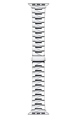 The Posh Tech Stainless Steel Apple Watch Watchband in Silver at Nordstrom