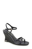 Kenneth Cole New York Freya Wedge Sandal Black at Nordstrom,