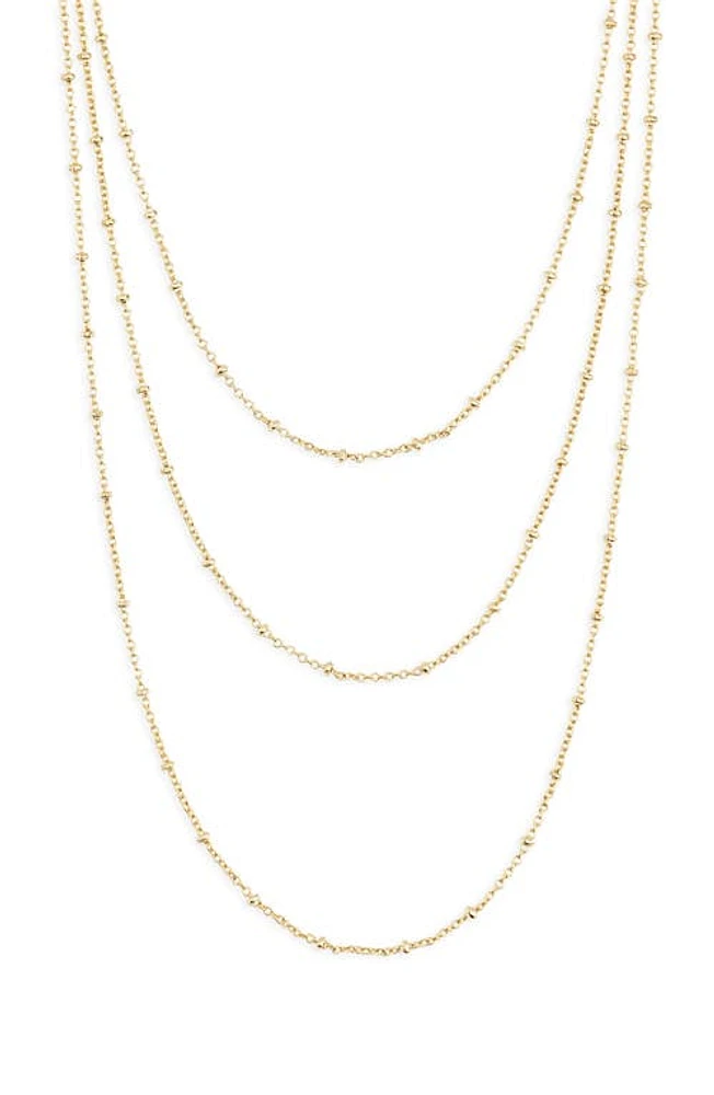 Nordstrom Triple Wrap Necklace in Gold at Nordstrom