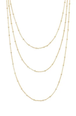 Nordstrom Triple Wrap Necklace in Gold at Nordstrom