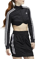 adidas X Jeremy Scott Crop Track Jacket in Black at Nordstrom, Size Large