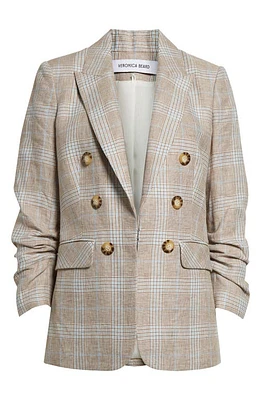 Veronica Beard Beacon Plaid Dickey Jacket Khaki Multi at Nordstrom,