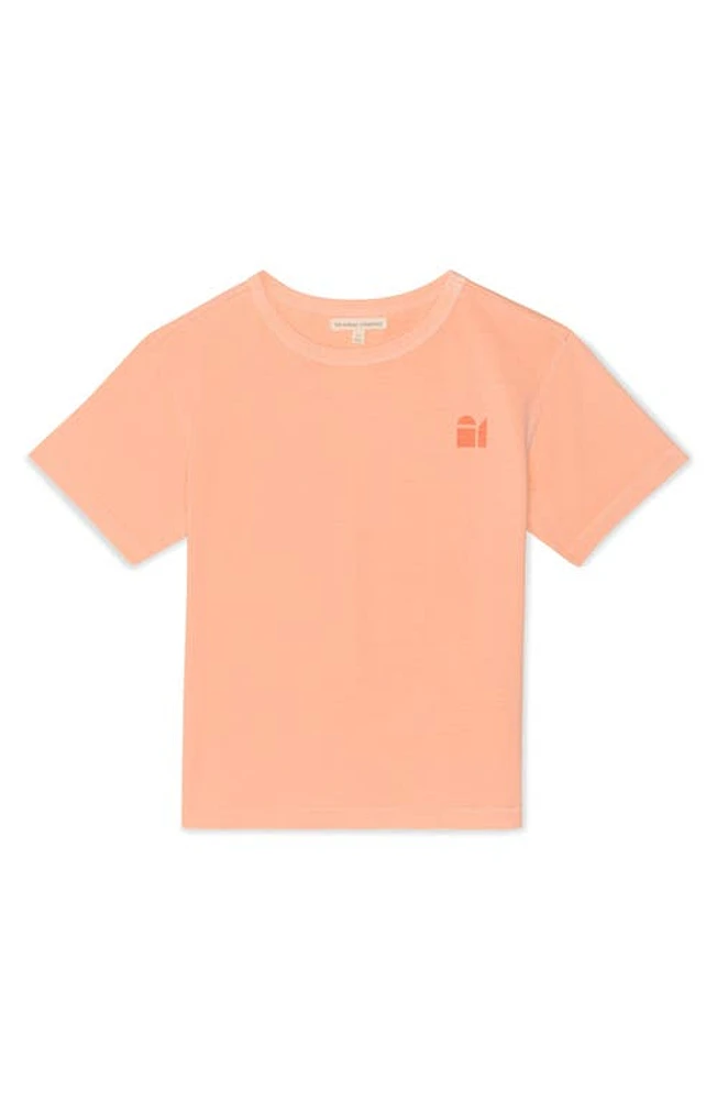 The Sunday Collective Kids' Natural Dye Everyday T-Shirt Peach at Nordstrom,