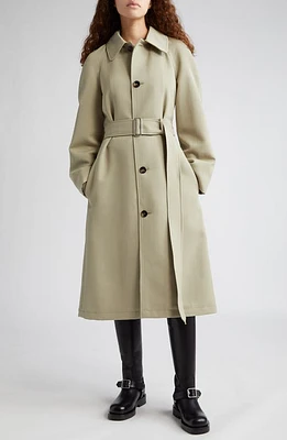 burberry Belted Wool Coat Hunter at Nordstrom,