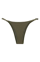 ViX Swimwear Firenze Beads Bikini Bottoms Green at Nordstrom,