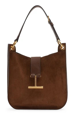 TOM FORD Small Tara Suede Top Handle Bag in 1B033 Whisky at Nordstrom