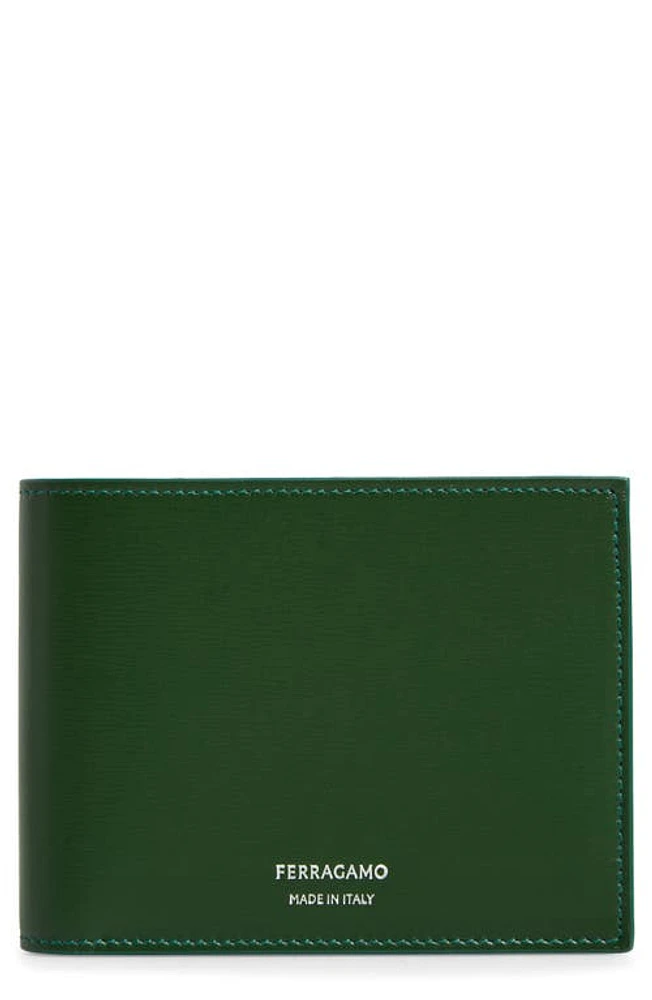 FERRAGAMO Classic Leather Bifold Wallet in Forest Green at Nordstrom