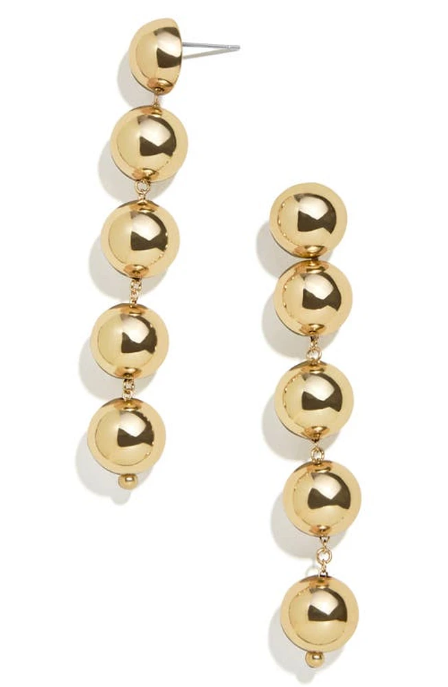 BaubleBar Gabriela Linear Drop Earrings in Gold at Nordstrom