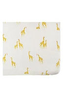 Pehr Follow Me Organic Cotton Crib Sheet in Giraffe/Yellow at Nordstrom