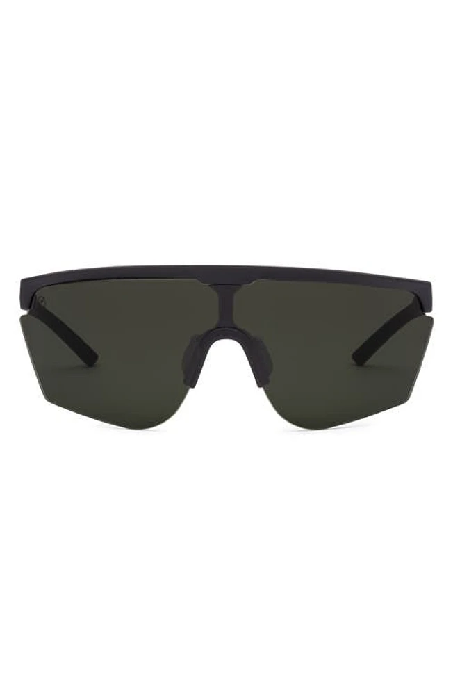 Electric Cove Polarized Shield Sunglasses in Matte Black/Grey Polar at Nordstrom