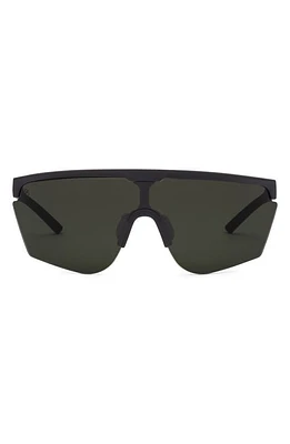 Electric Cove Polarized Shield Sunglasses in Matte Black/Grey Polar at Nordstrom