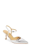 aeyde Marianna Pointed Toe Pump Silver at Nordstrom,