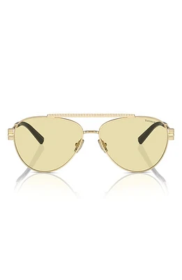 Tiffany & Co. 59mm Polarized Pilot Sunglasses in Pale Gold at Nordstrom