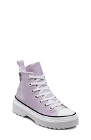 Converse Kids' Chuck Taylor All Star Glitter Lugged Sneaker Vapor Violet/White/Black at Nordstrom, M