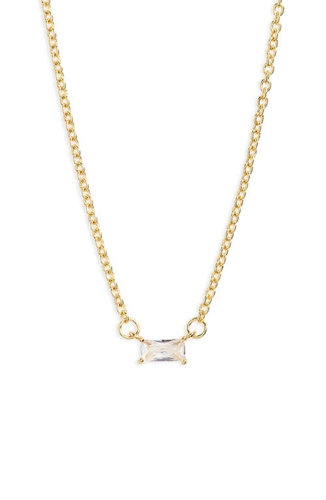 BP. Cubic Zirconia Pendant Necklace in 14K Gold Dipped at Nordstrom