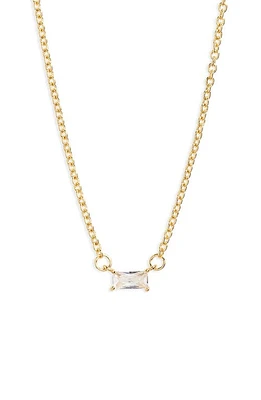 BP. Cubic Zirconia Pendant Necklace in 14K Gold Dipped at Nordstrom