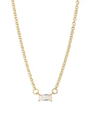 BP. Cubic Zirconia Pendant Necklace in 14K Gold Dipped at Nordstrom