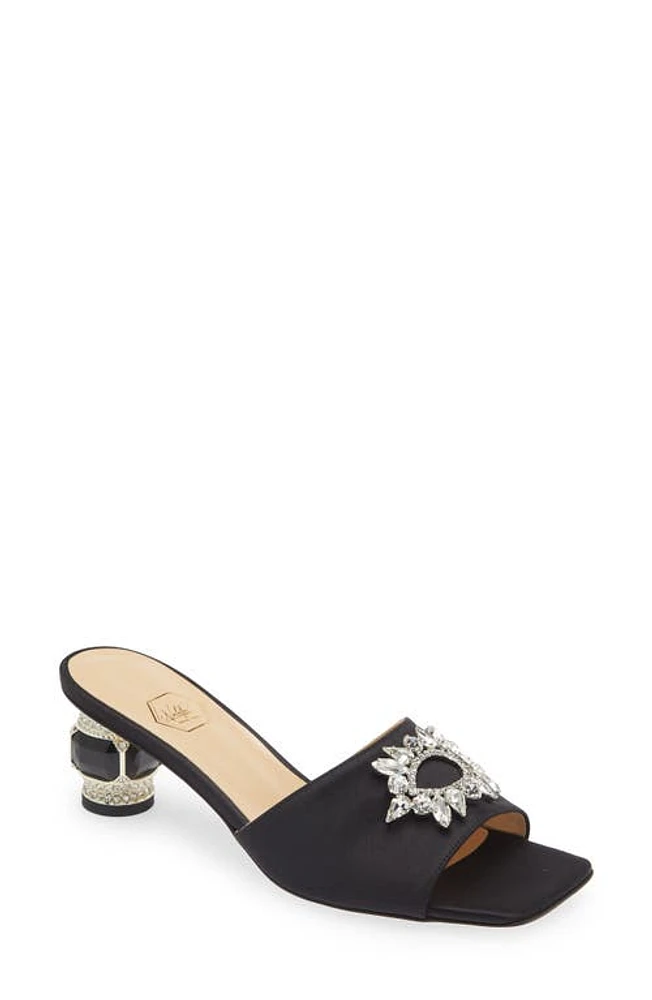 Nalebe Aurum Embellished Slide Sandal Black at Nordstrom,