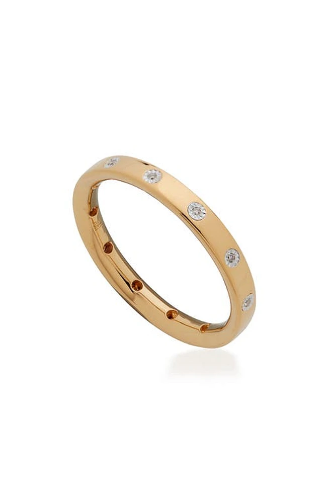 Monica Vinader Fiji Diamond Band Ring in Yellow Gold at Nordstrom, Size 7.5