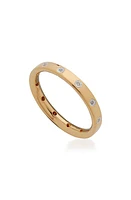 Monica Vinader Fiji Diamond Band Ring in Yellow Gold at Nordstrom, Size 7.5