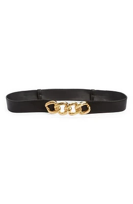 Raina Jaclyn Chain Buckle Belt in Black at Nordstrom