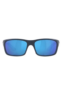 Costa Del Mar Jose Pro 62mm Polarized Oversize Rectangular Sunglasses in Blue at Nordstrom