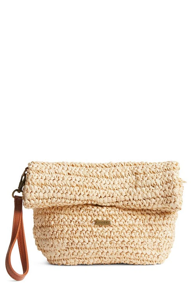 Rip Curl Raffia Wristlet in Natural at Nordstrom