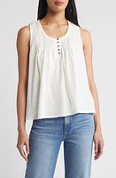 Lucky Brand Embroidered Yoke Tank Top at Nordstrom,