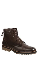 Sandro Moscoloni Randall Lace-Up Cap Toe Boot Brown at Nordstrom,