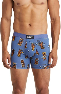 SAXX Vibe Super Soft Slim Fit Boxer Briefs Stumpy- Blue at Nordstrom,