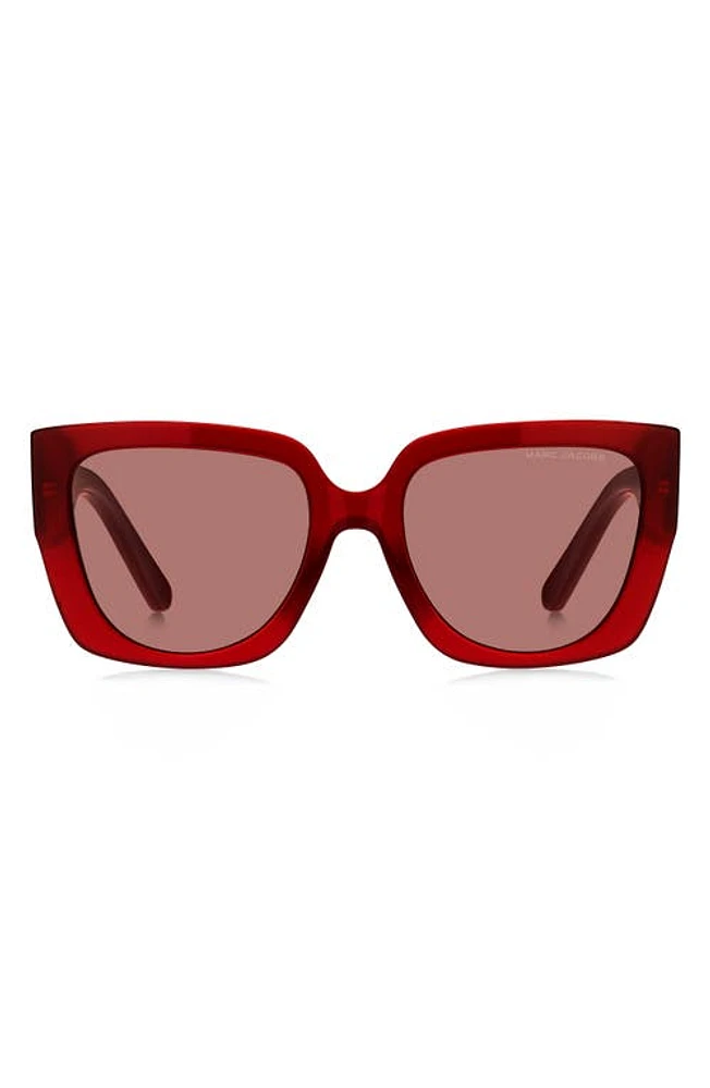 Marc Jacobs 54mm Square Sunglasses in Red/Burgundy at Nordstrom