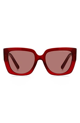 Marc Jacobs 54mm Square Sunglasses in Red/Burgundy at Nordstrom