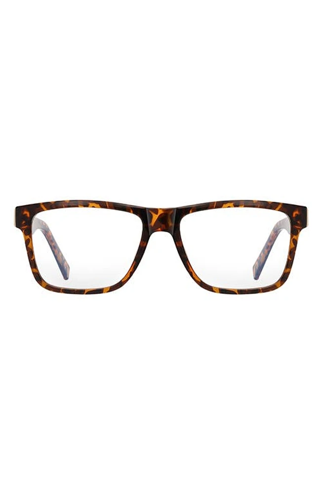 Fifth & Ninth Parker 57mm Square Blue Light Blocking Glasses in Torte at Nordstrom