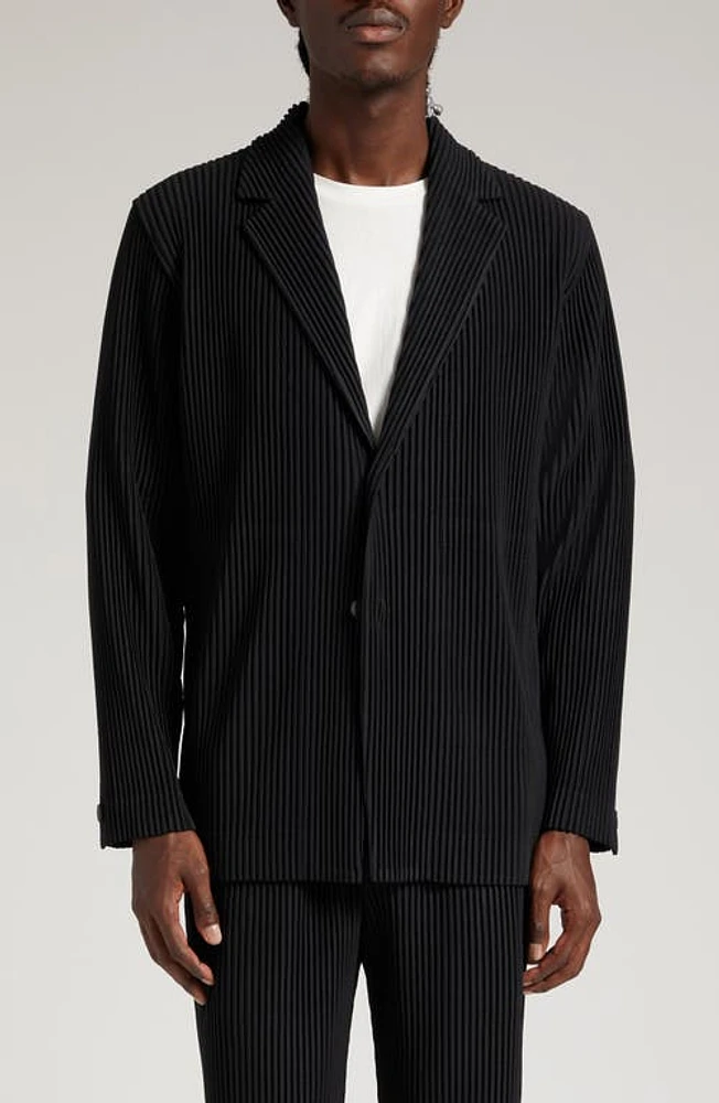 Homme Plissé Issey Miyake Basics Pleated Blazer in Black at Nordstrom, Size 2