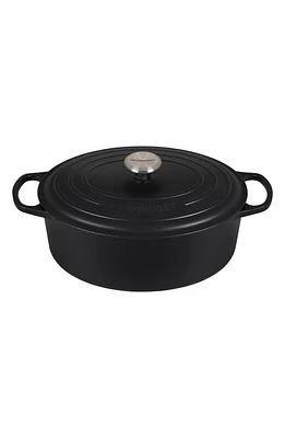 Le Creuset Signature 6.75-Quart Oval Enamel Cast Iron French/Dutch Oven with Lid in Licorice at Nordstrom