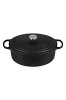 Le Creuset Signature 6.75-Quart Oval Enamel Cast Iron French/Dutch Oven with Lid in Licorice at Nordstrom