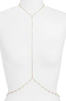 VIDAKUSH Dainty Drop Charm Body Chain in Gold at Nordstrom