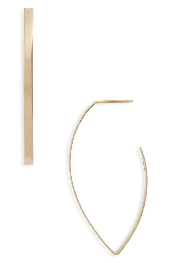 Lana Blake Marquise Hoop Earrings in Yellow Gold at Nordstrom