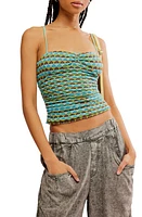 Free People New Love Crop Jacquard Knit Camisole Combo at Nordstrom,