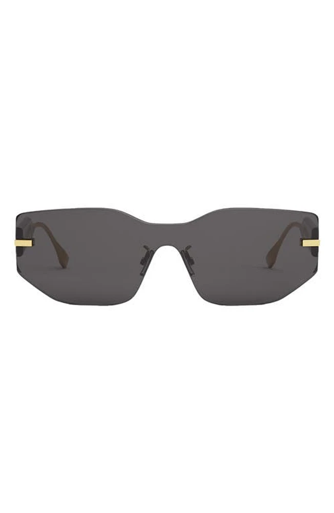 'Fendigraphy Geometric Sunglasses in Shiny Endura Gold /Smoke at Nordstrom