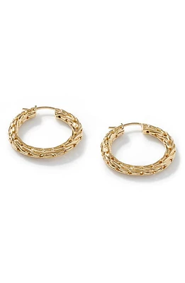 John Hardy Classic Chain Small Hoop Earrings in Gold at Nordstrom