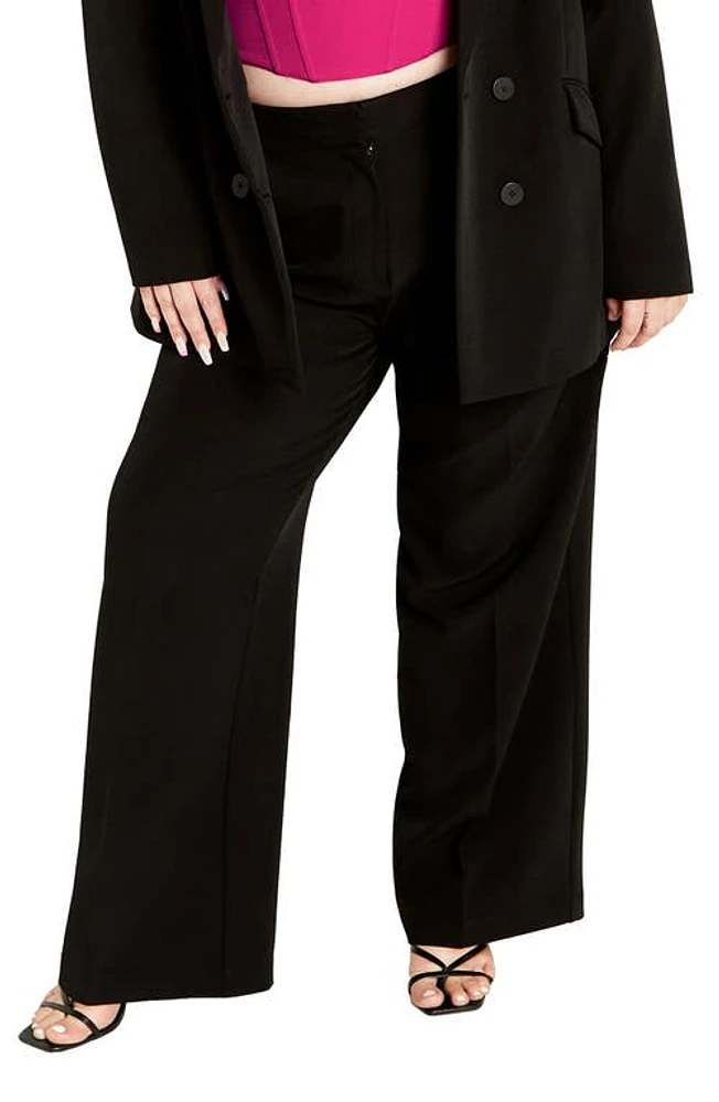 City Chic Alexis High Waist Wide Leg Pants at