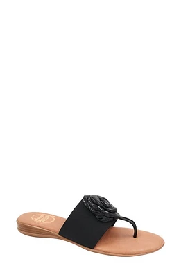 André Assous Nara Sandal Black Patent at Nordstrom,