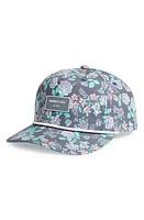 Swannies August Floral Water Resistant Rope Snapback Baseball Cap in Purple at Nordstrom