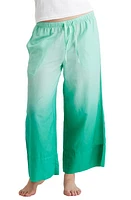 Papinelle Ombré Wide Leg Cotton Pajama Pants Spearmint at Nordstrom,