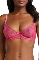 Bluebella Astra Embroidered Underwire Bra Fuchsia Pink at Nordstrom,