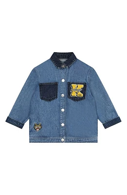 KENZO Kids' Colorblock Denim Jacket Bleach at